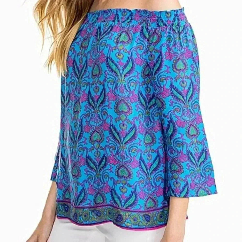Southern Tide rayon blouse NWT